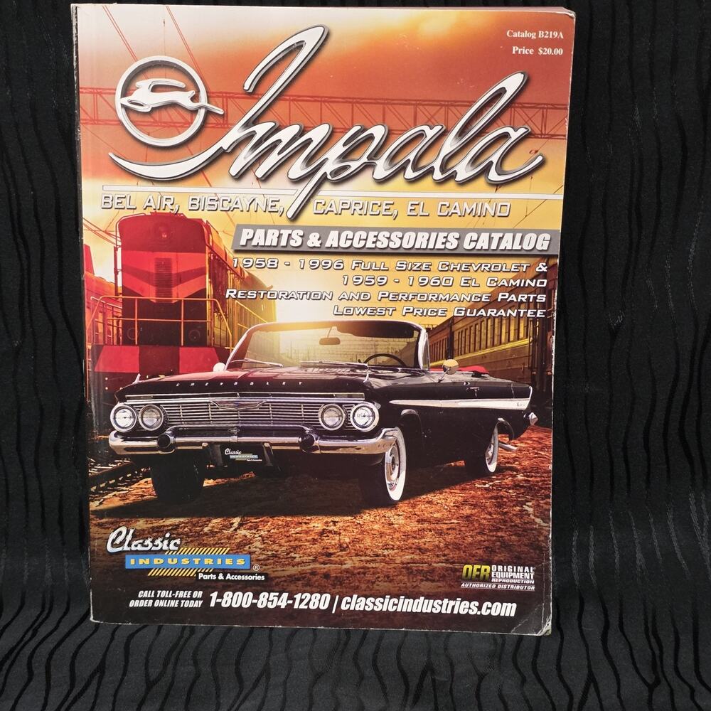 Classic Industries Impala Parts Catalog 1958-1996 Chevy Bel Air Caprice El Camin